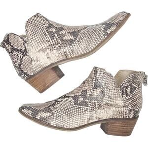 Dolce Vita 'Karsen' Vegan Faux Leather Snakeskin Ankle Booties Size 7.5